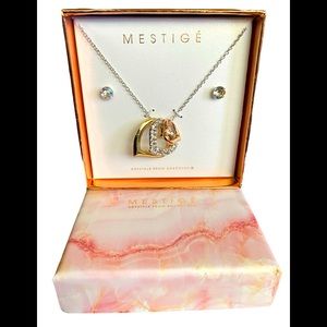 Mestige Swarovski crystal necklace set brand new, boxed for gift giving.